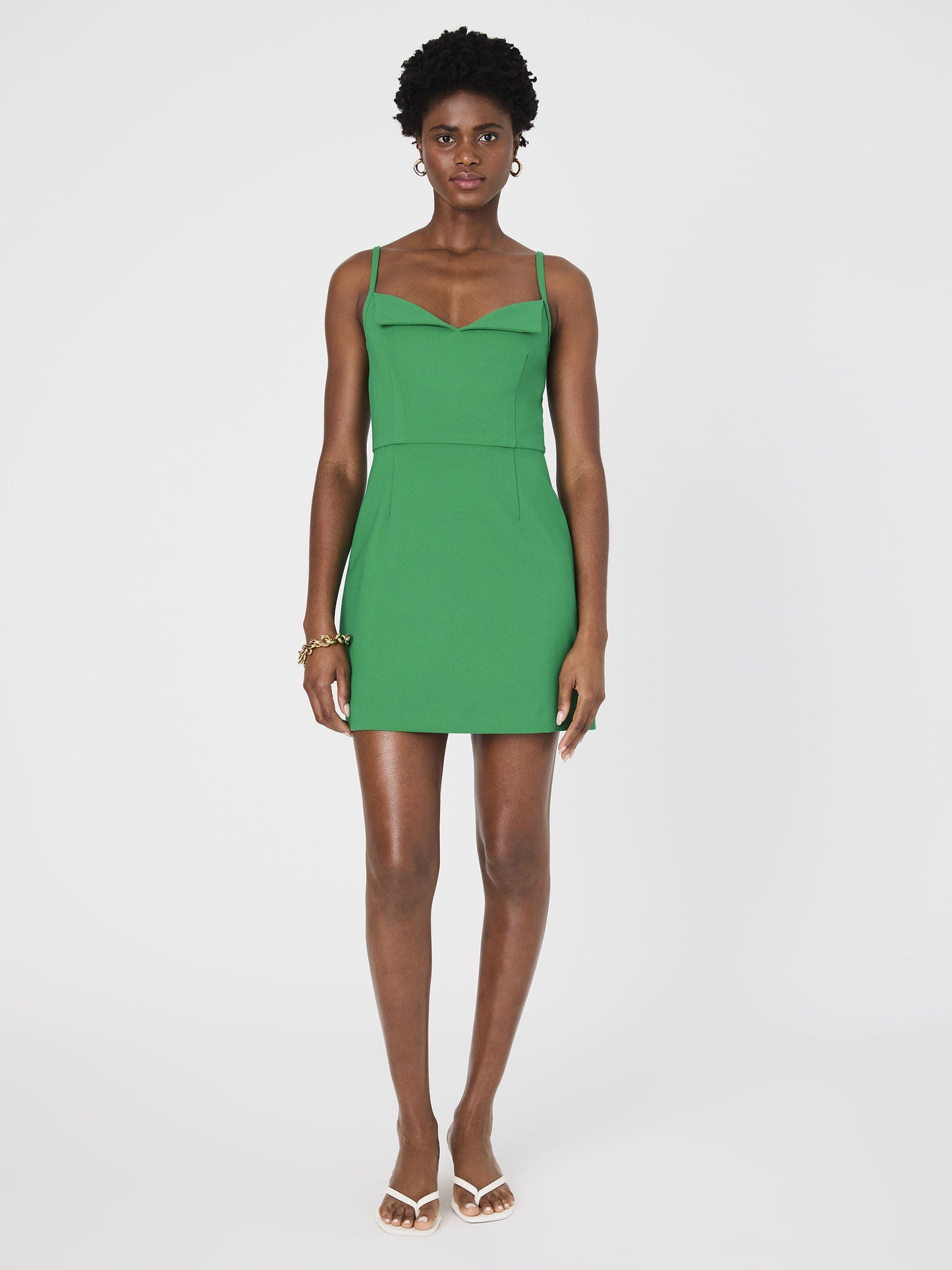 Whisper Foldover Mini Dress