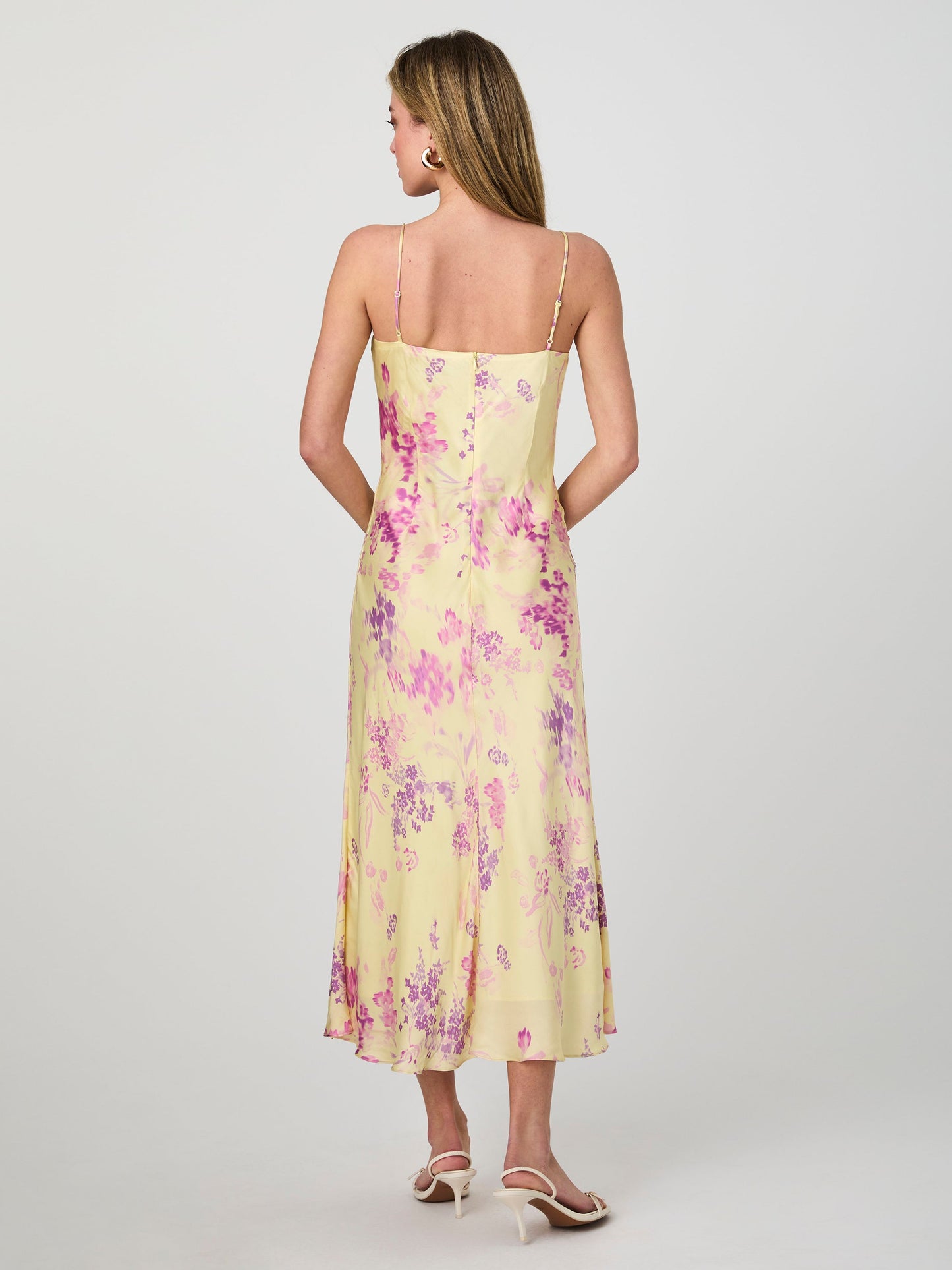 Elyria Oona Satin Midi Dress