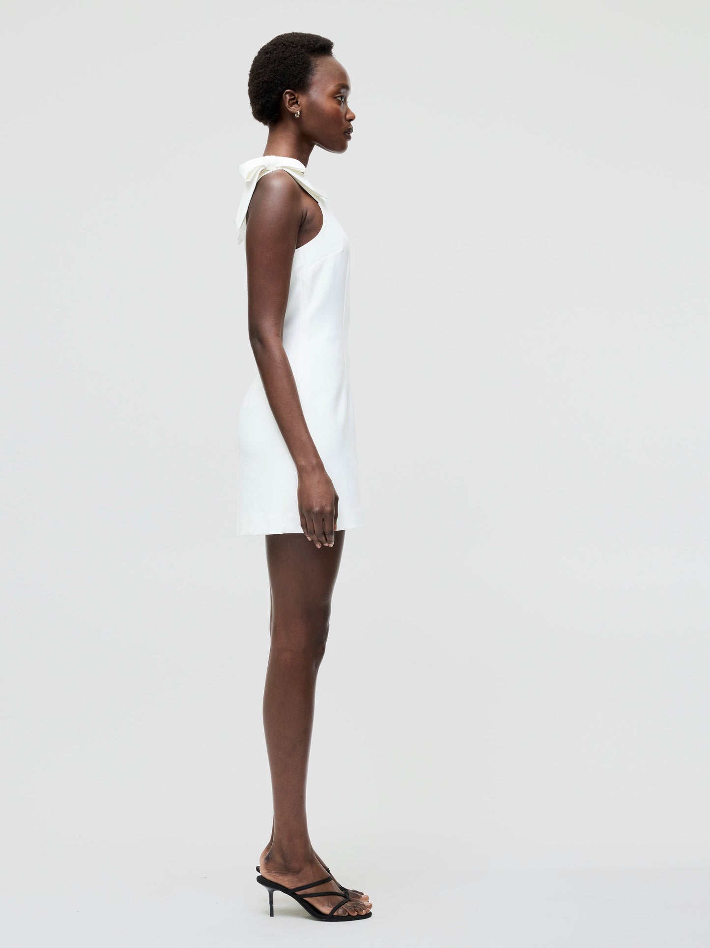 Whisper Bow Strap Mini Dress