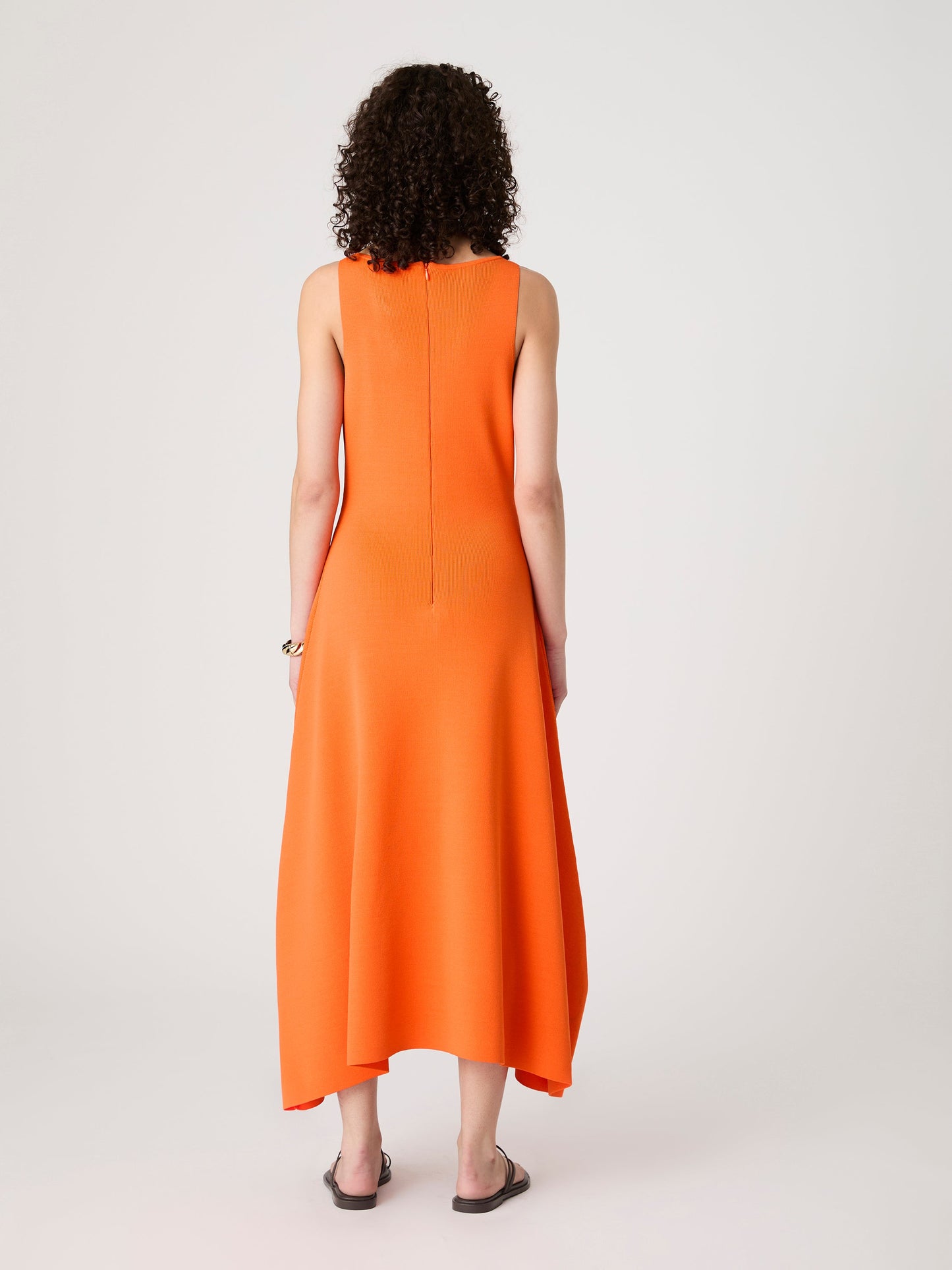 Fit & Flare Knit Midi Dress