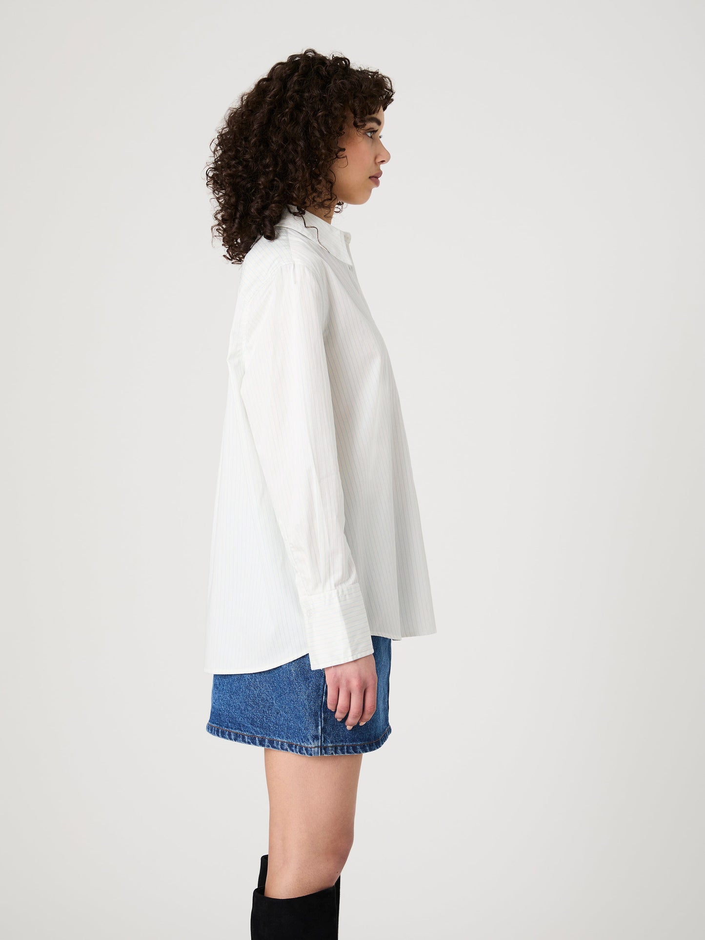 Pinstripe Poplin Button Down