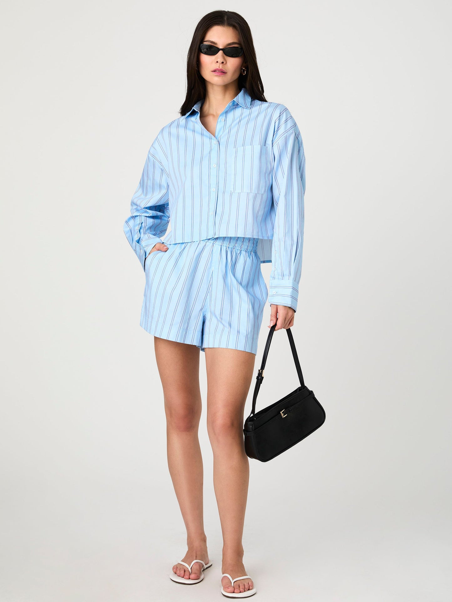 Lorenzo Stripe Cropped Shirt