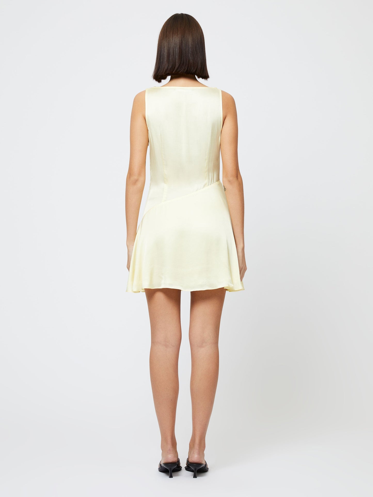 Oona Satin Asymmetrical Mini Dress
