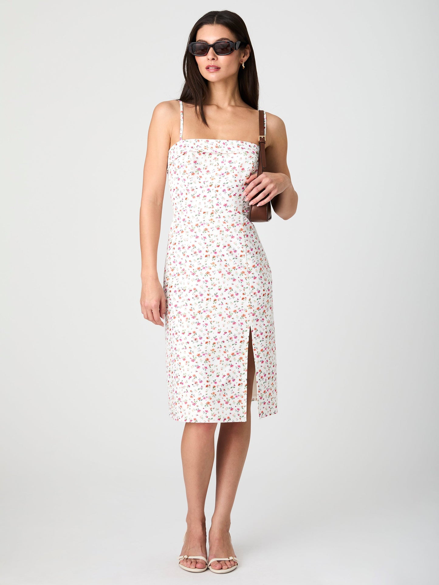 Echo Crepe Strappy Midi Dress