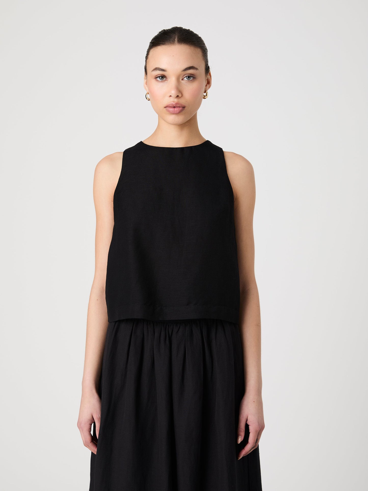 Birdie Linen Shell Top